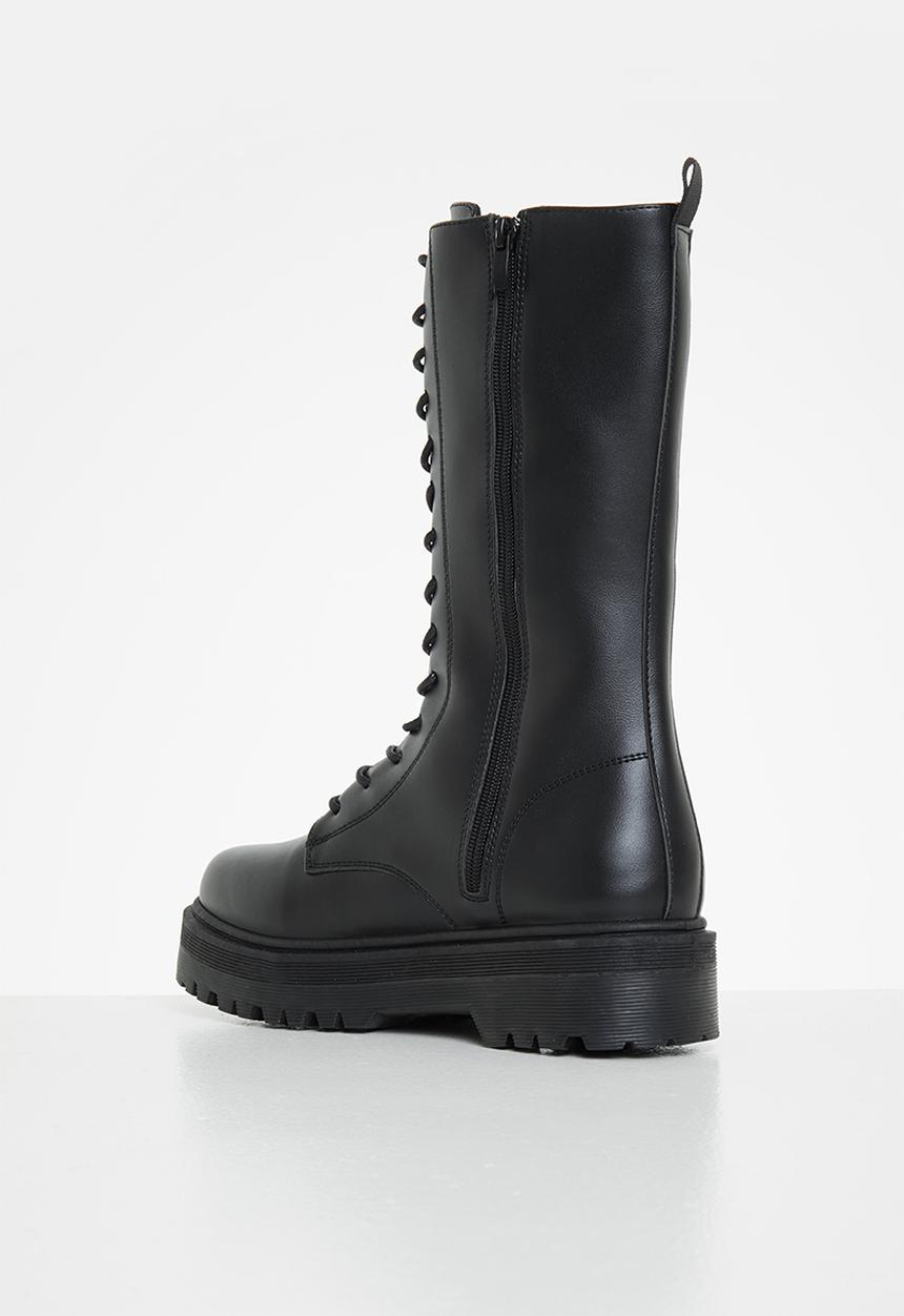 Madison® - Silvan chunky lace up boot - black