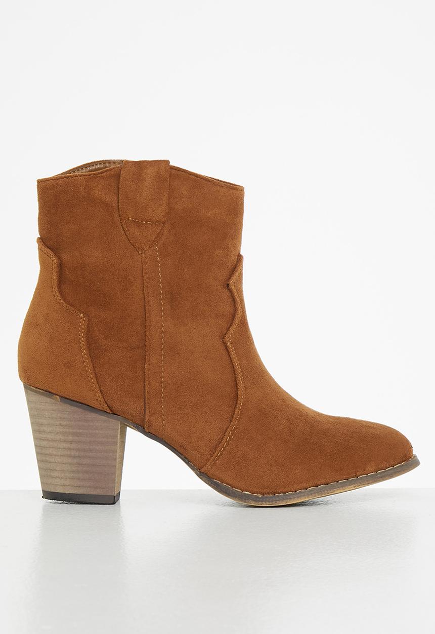 Seduction - Western ankle boot - tobacco