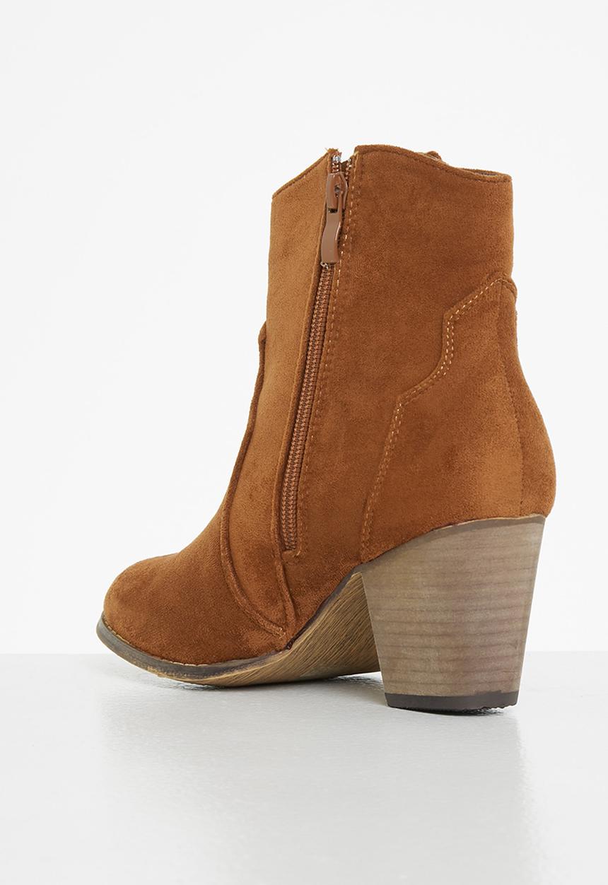 Seduction - Western ankle boot - tobacco