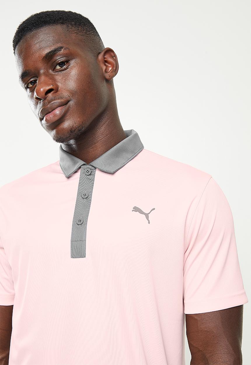 PUMA - Gamer Golf Polo - Chalk Pink-quiet shade