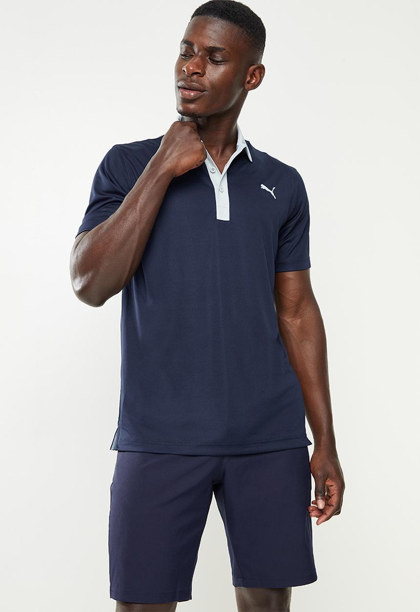 PUMA - Gamer Golf Polo - Navy blazer-high rise