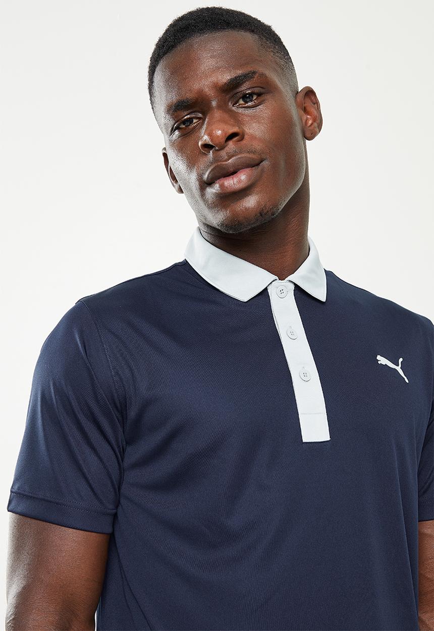PUMA - Gamer Golf Polo - Navy blazer-high rise