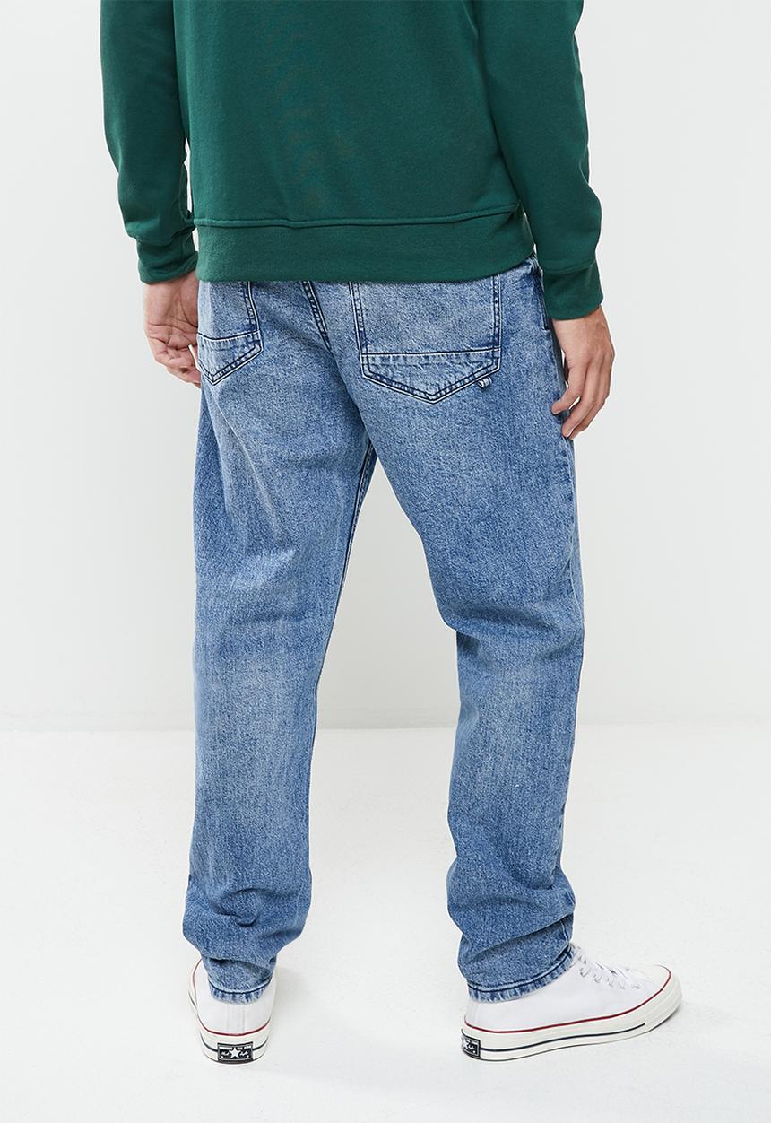 Cotton On - Relaxed tapered jean - vintage mid indigo