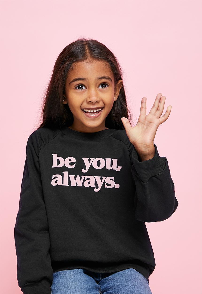 Superbalist Kids - Girls gauged sleeve sweat top - navy