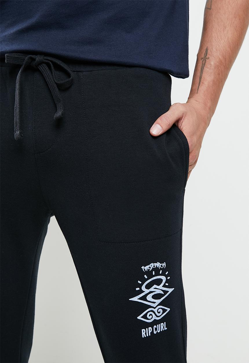 Rip Curl - Search icon trackpant - black
