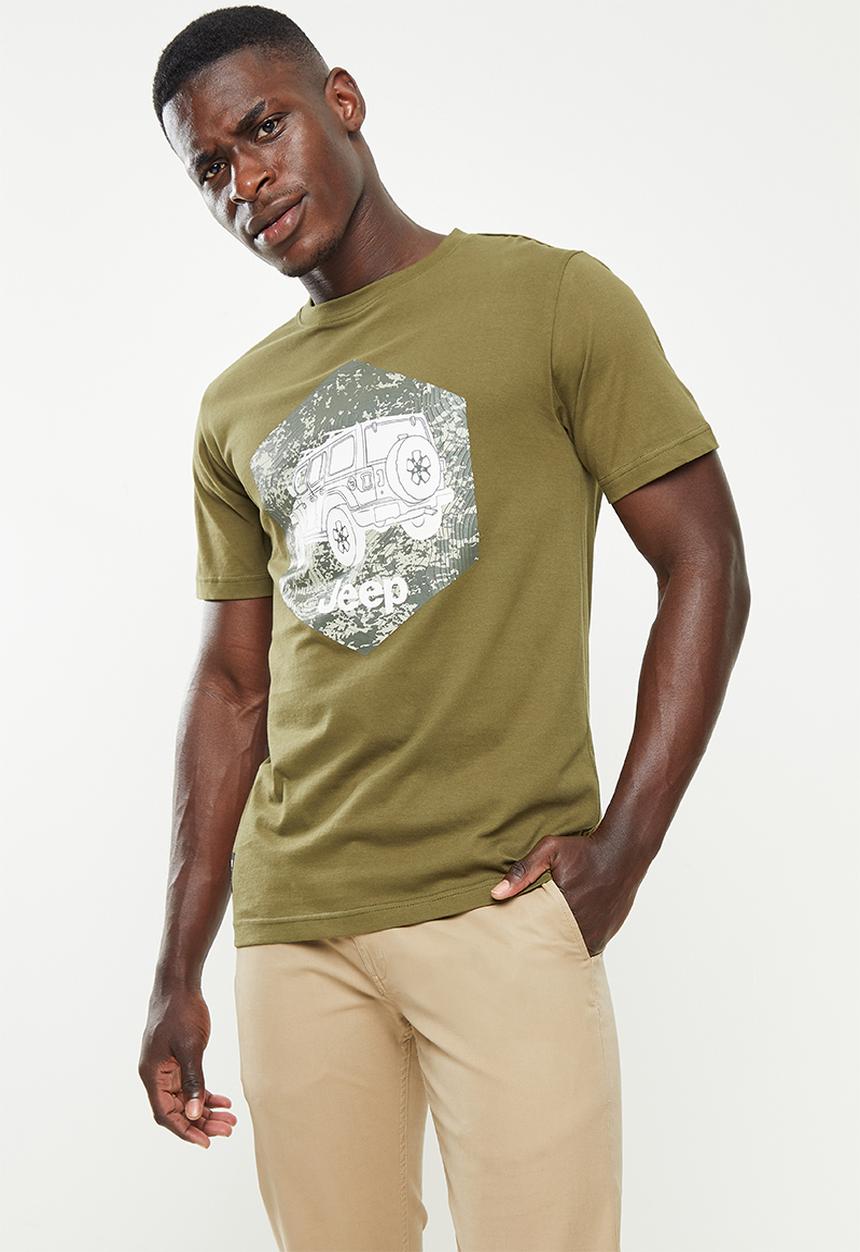 JEEP - Basic print graphic tees - uniform green