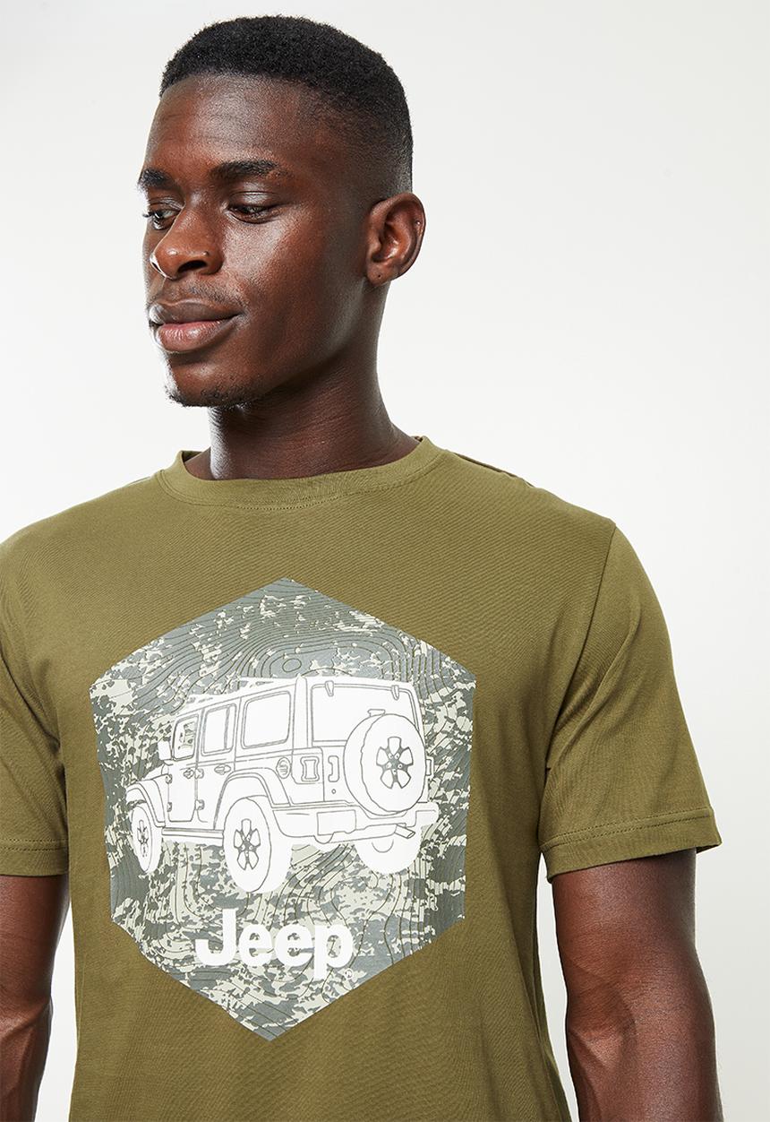 JEEP - Basic print graphic tees - uniform green
