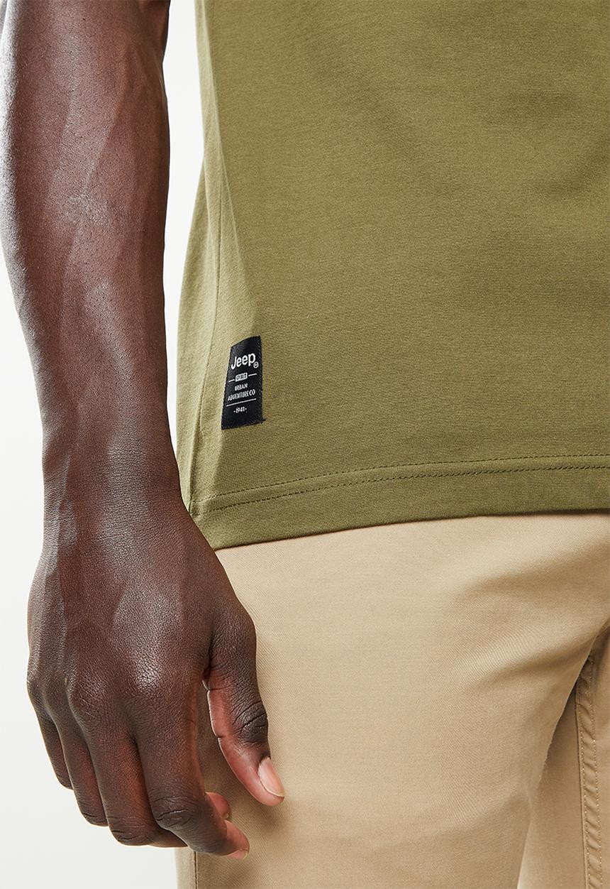 JEEP - Basic print graphic tees - uniform green