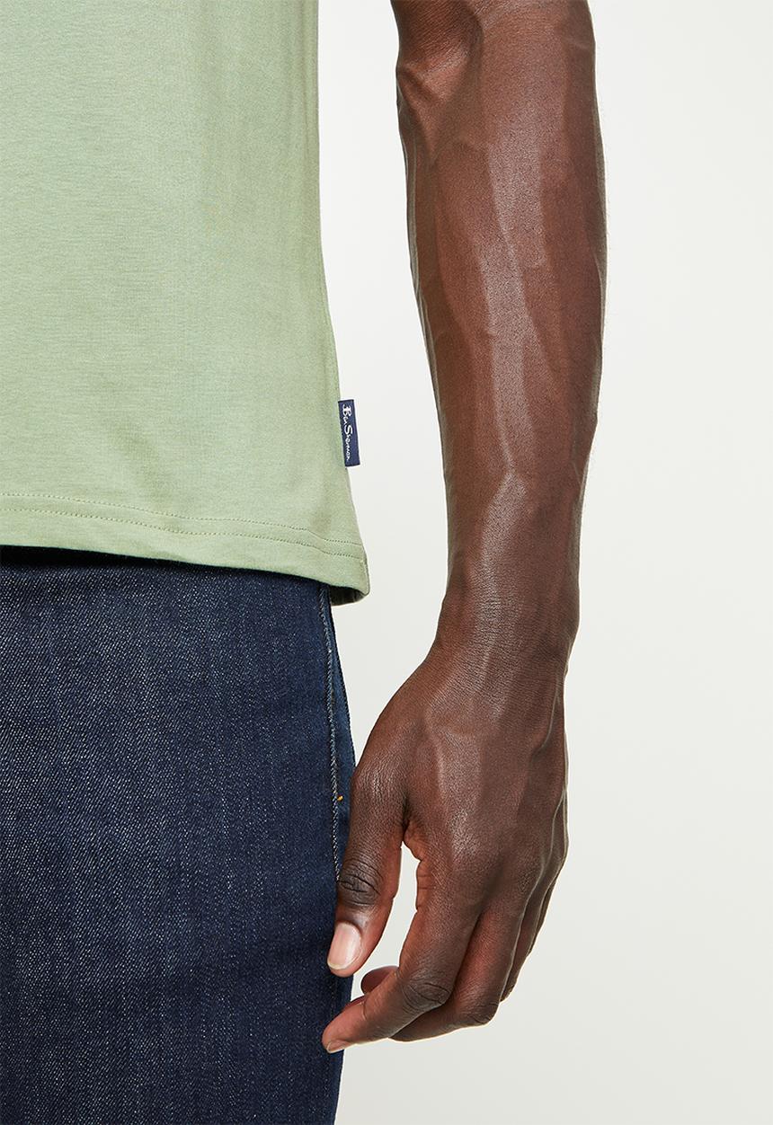 Ben Sherman - Target construction tee - pale khaki