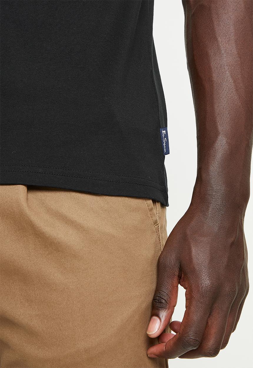 Ben Sherman - Trippy target tee - black