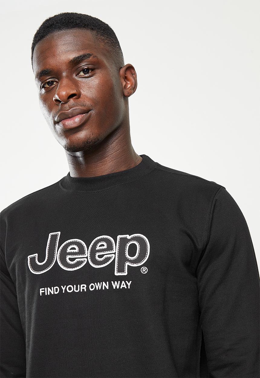 JEEP - Twill applique and embroidery - black
