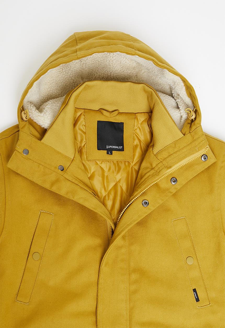 Superbalist - Storm padded parka - mustard yellow