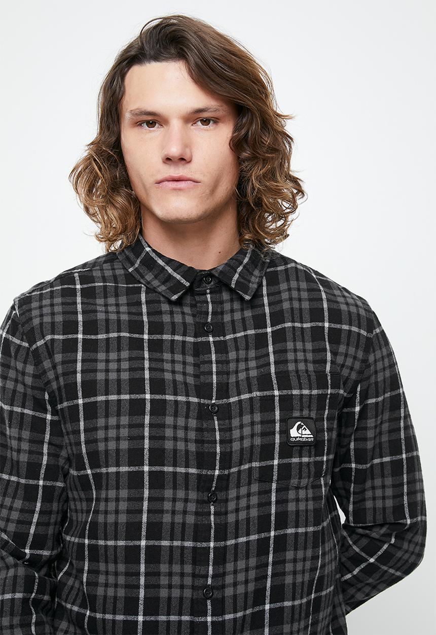 Quiksilver - Sw check waves long sleeve - iron gate check waves