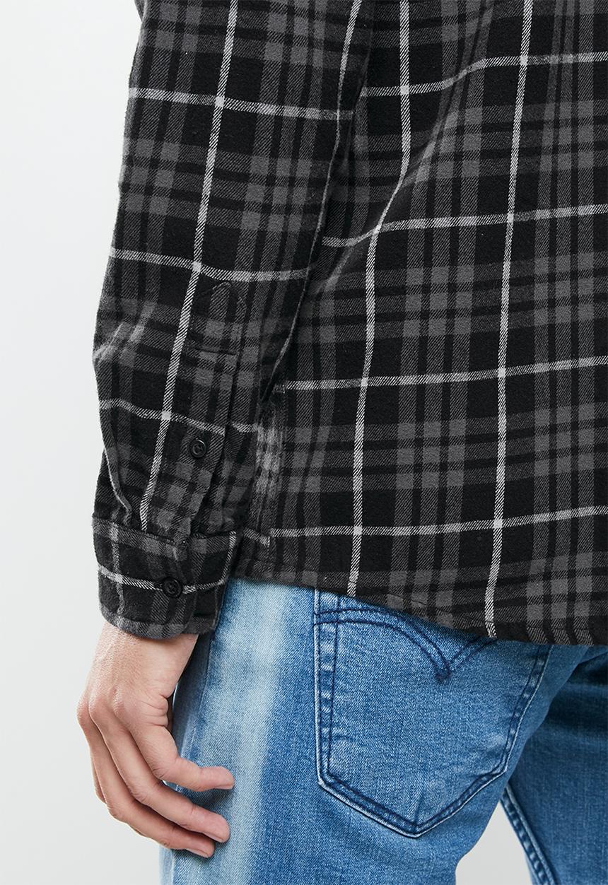 Quiksilver - Sw check waves long sleeve - iron gate check waves