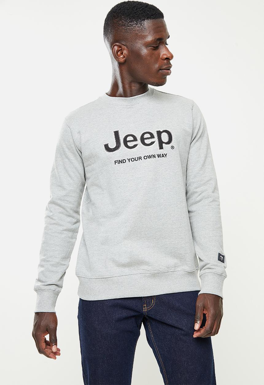 JEEP - Twill applique and embroidery - grey