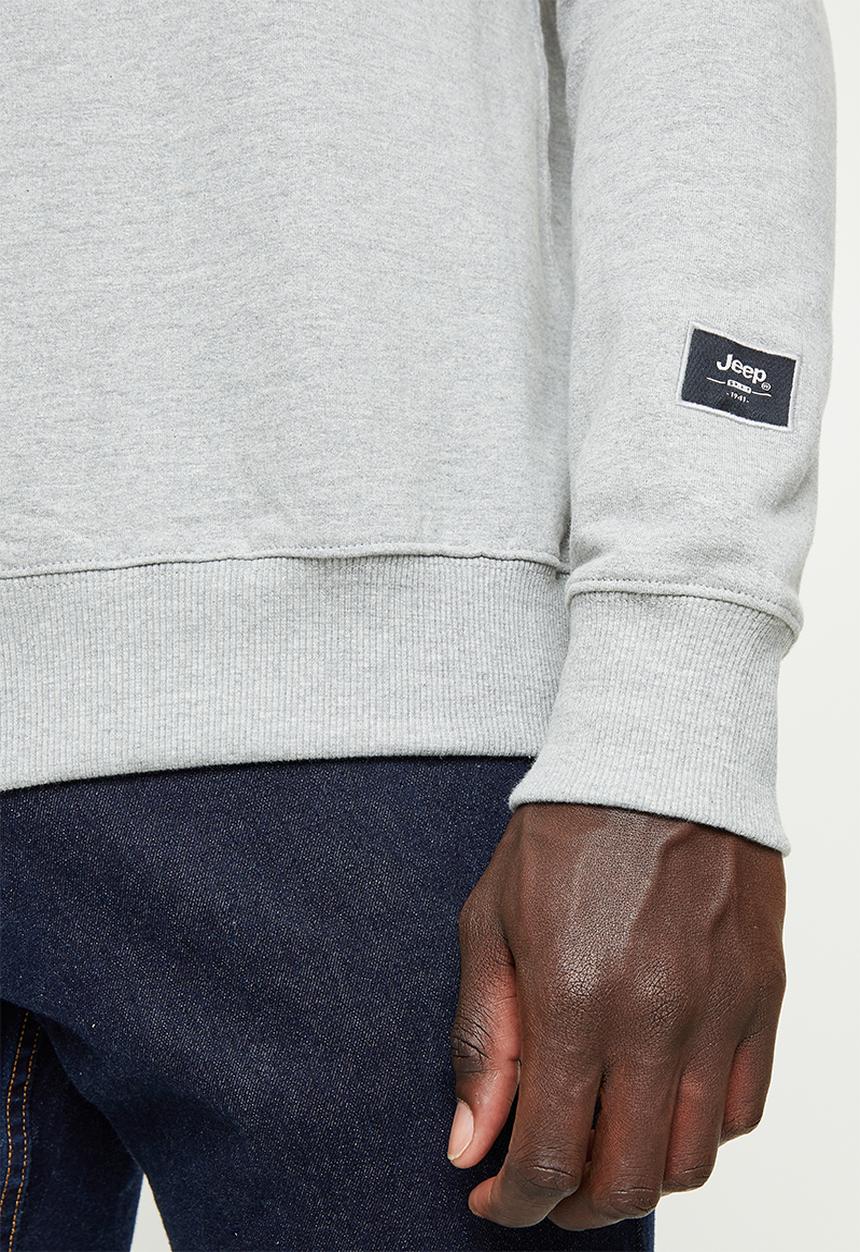 JEEP - Twill applique and embroidery - grey