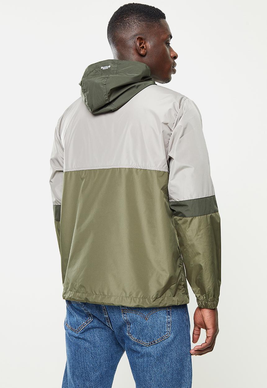 JEEP - Pop over jacket colourblock-jeepo - khaki