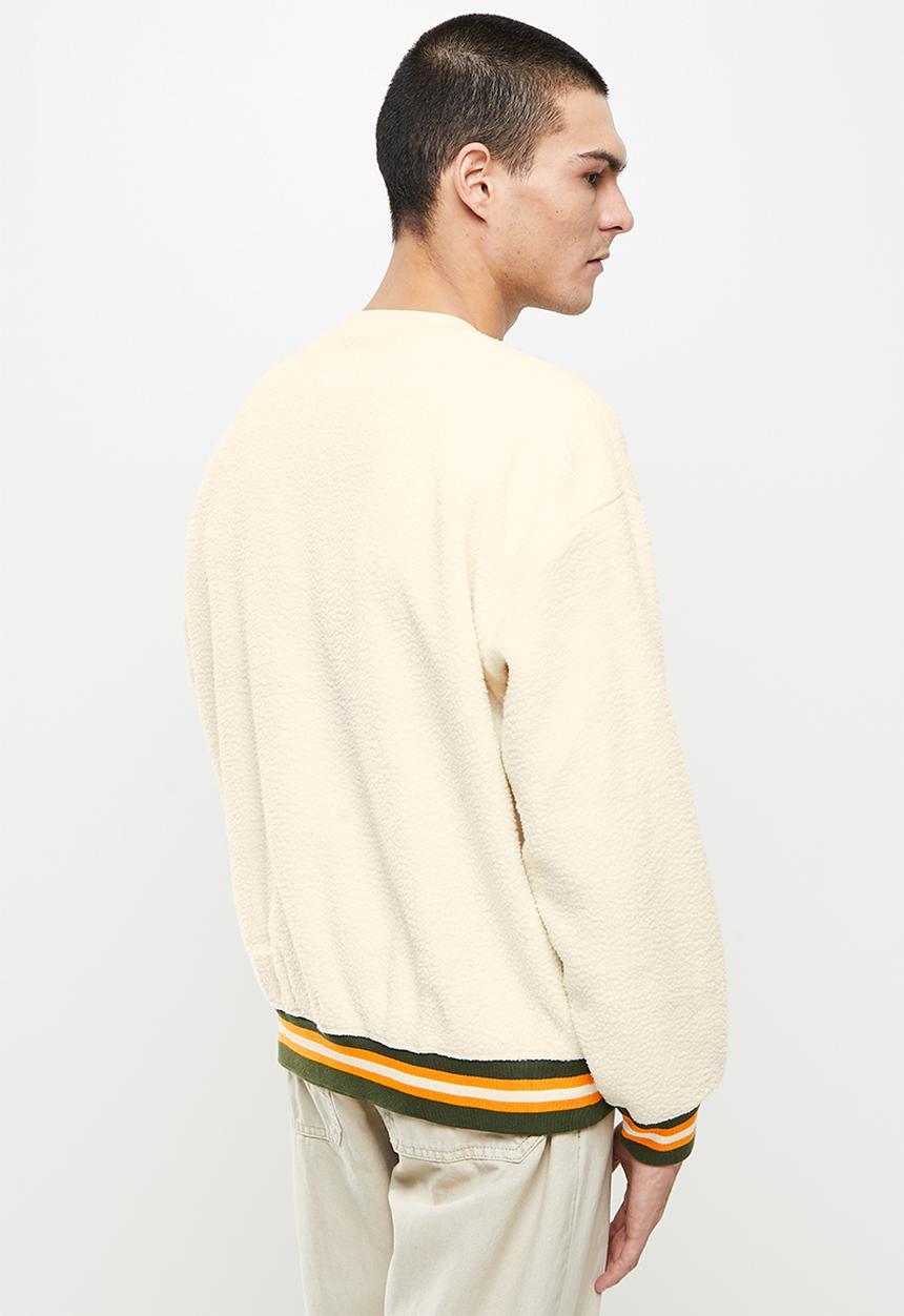 Levi’s® - Sherpa tipped crew true tipping - mossy green
