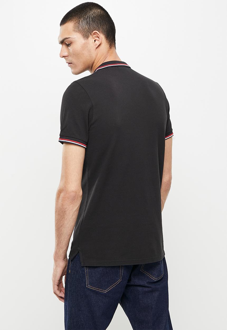 Superdry. - Superdry code polo shirt - black