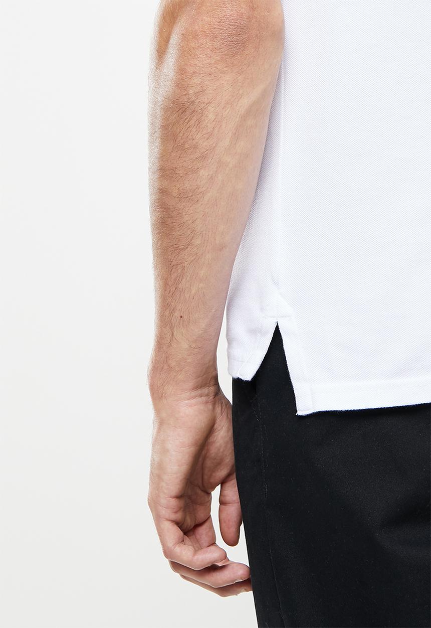 Superdry. - Short sleeve tipped polo - optic & navy