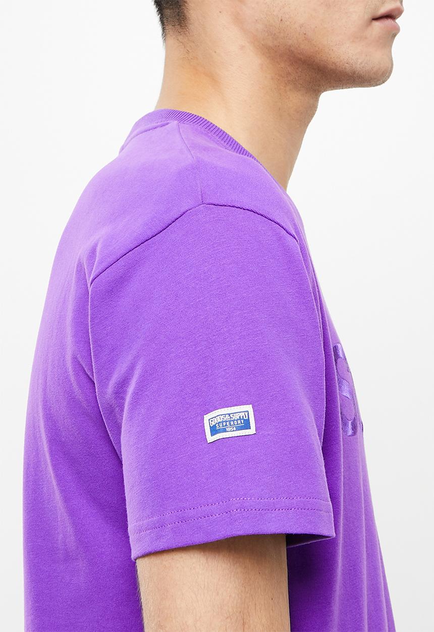 Superdry. - Cl source tee 220 - prism violet