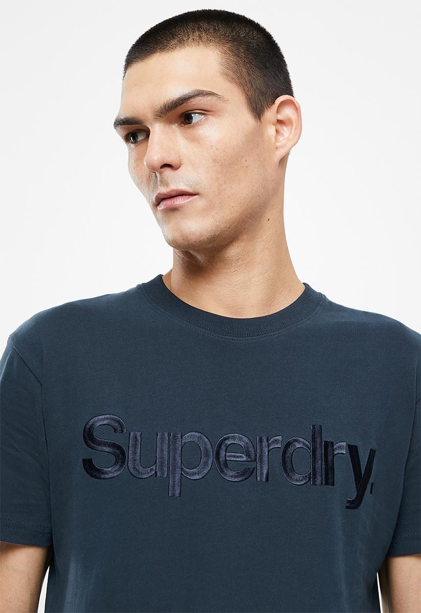 Superdry. - Cl source tee 220 - navy