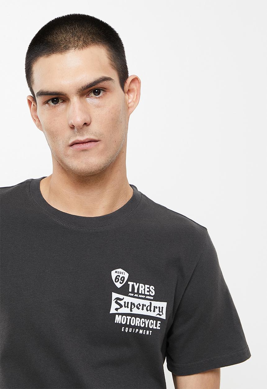 Superdry. - Black out tee - vintage black