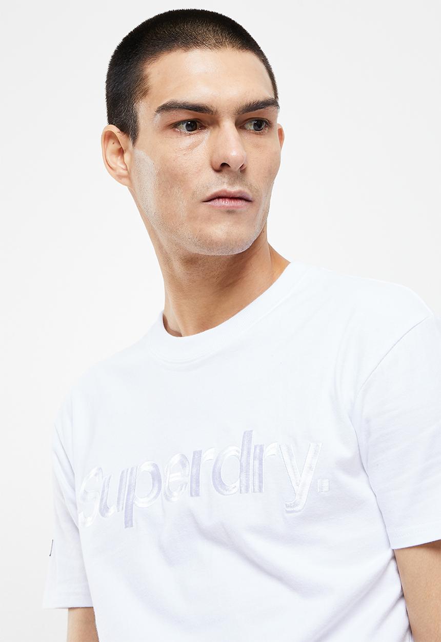 Superdry. - Cl source tee 220 - white