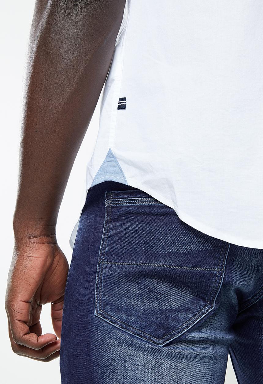 Nautica - Classic anchor woven shirt - bright white