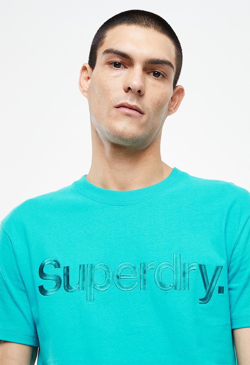 Superdry. - Cl source tee 220 - opal green