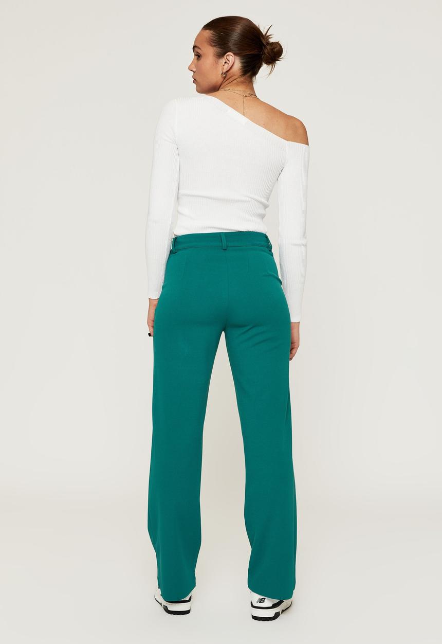 Supré  - Gabby wide leg pant - bottle green