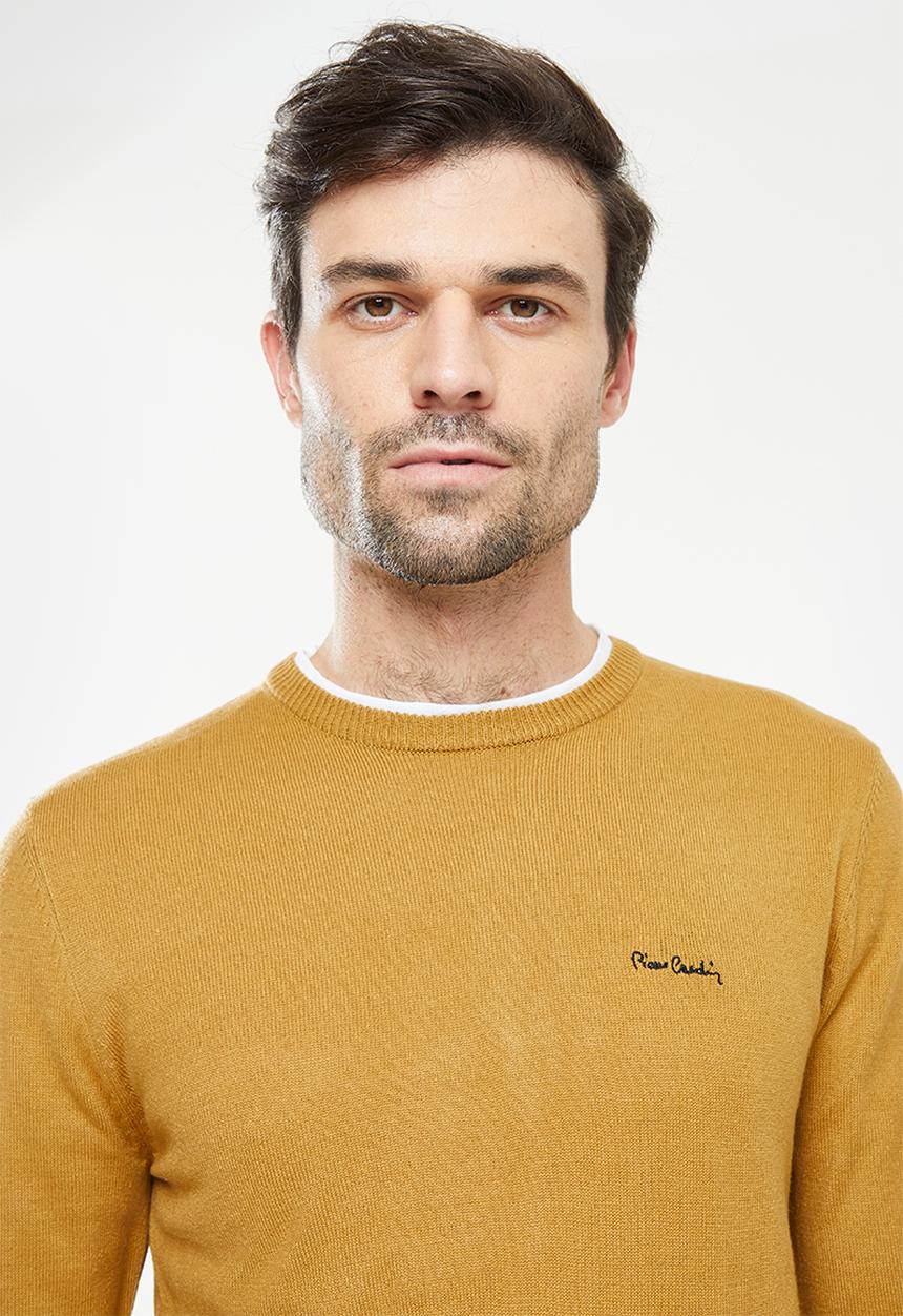 Pierre Cardin - Pc Crew Knitwear  - Mustard