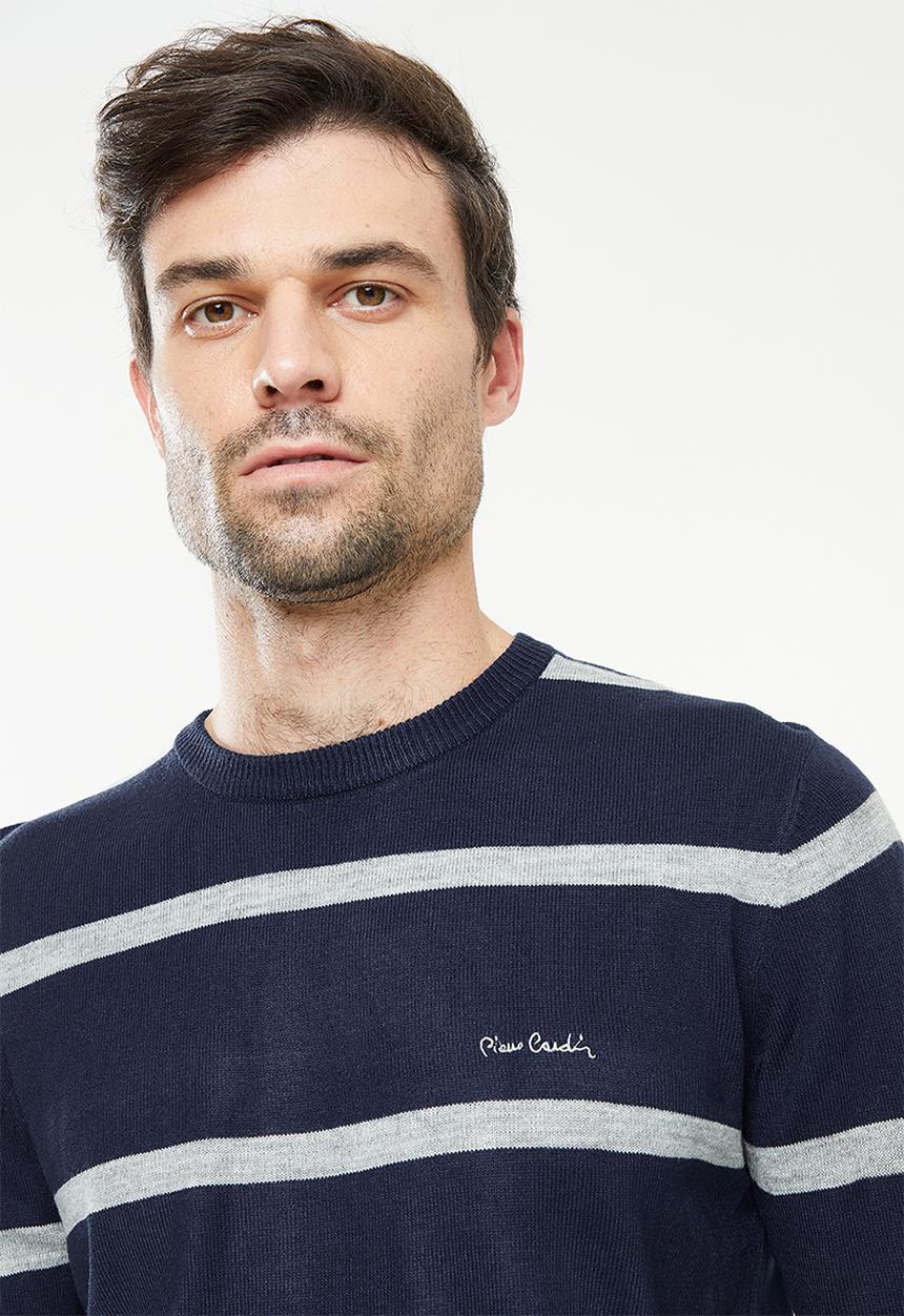 Pierre Cardin - Pc Ralph Striped Knitwear - Navy