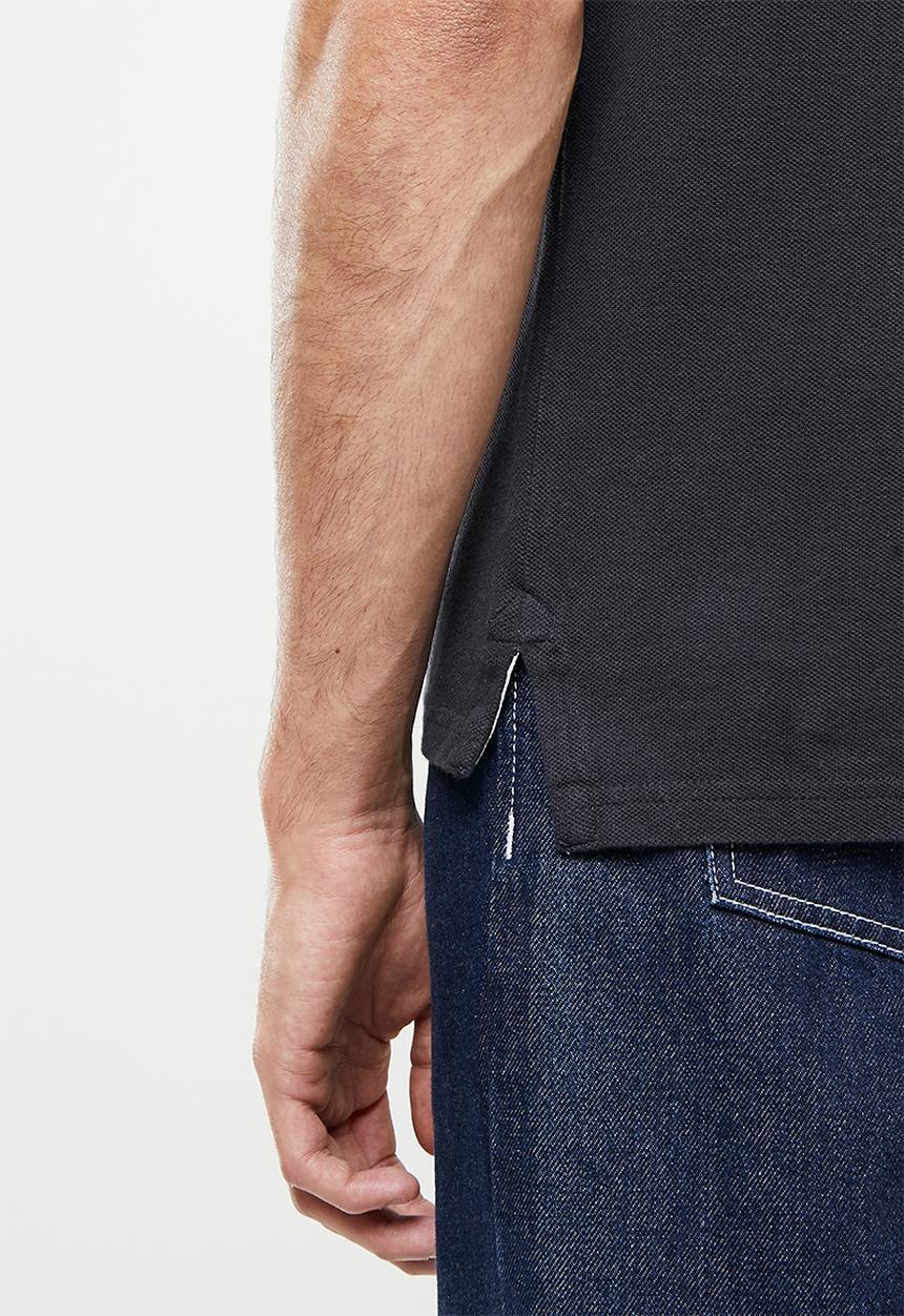 Superdry. - Short sleeve tipped polo - dark navy