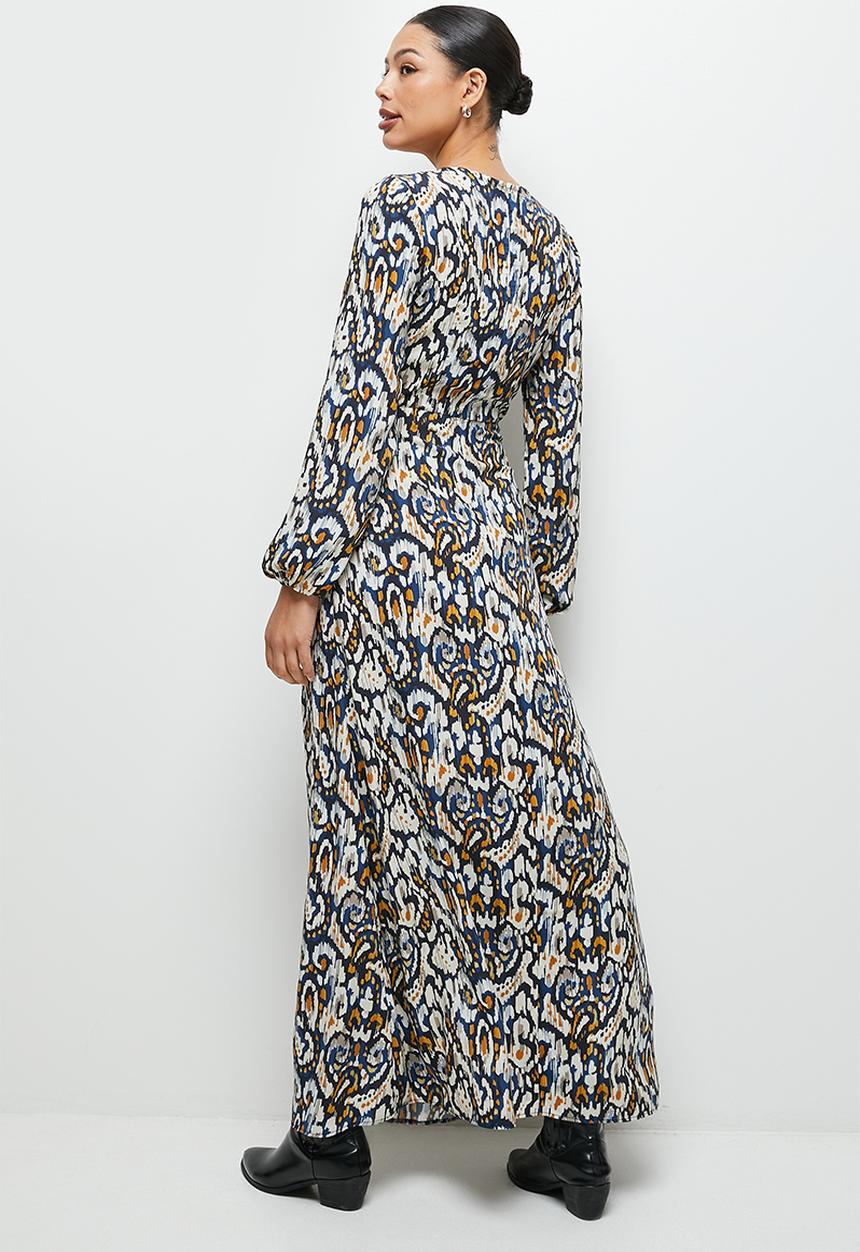 edit - Ikat boho fit & flare maxi - multi