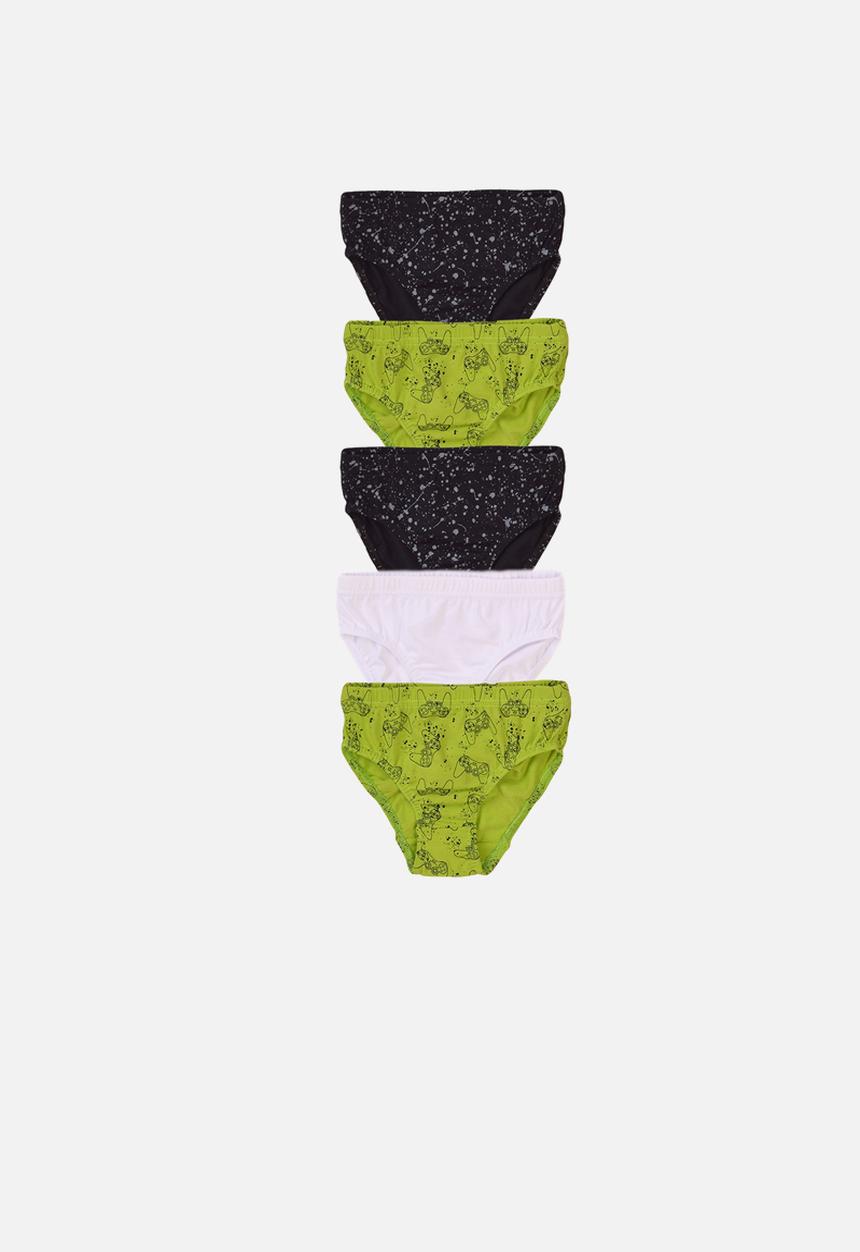 MINOTI - Teen boys 5 Pack aop/solid underpants - multi