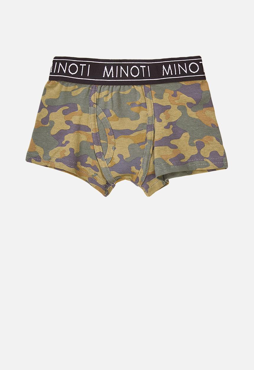 MINOTI - Teen boys 3 pack camo solid/aop boxers - multi