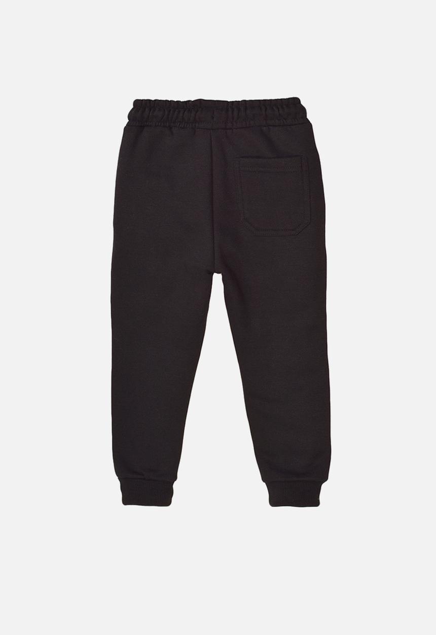 MINOTI - Teen boys basic fleece jogpant - black 