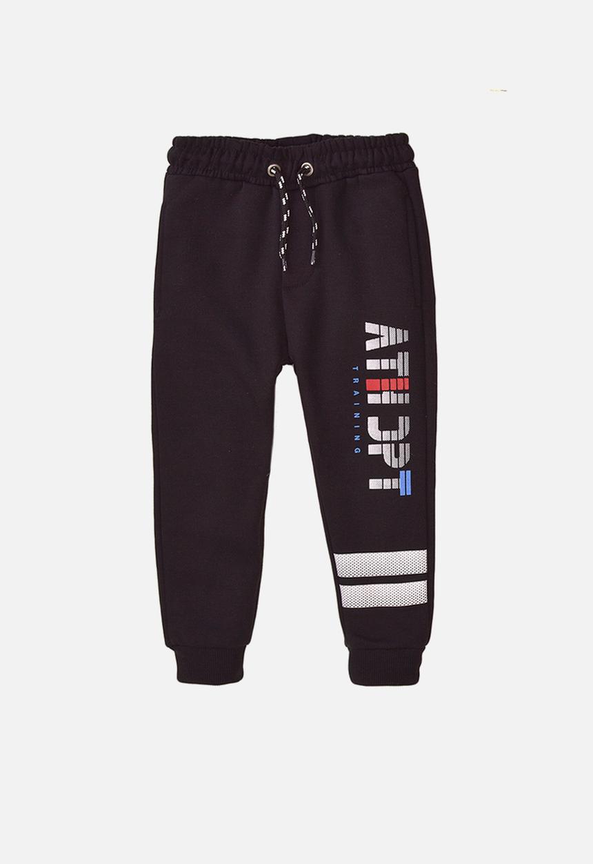 MINOTI - Teen boys basic fleece jogpant - black 