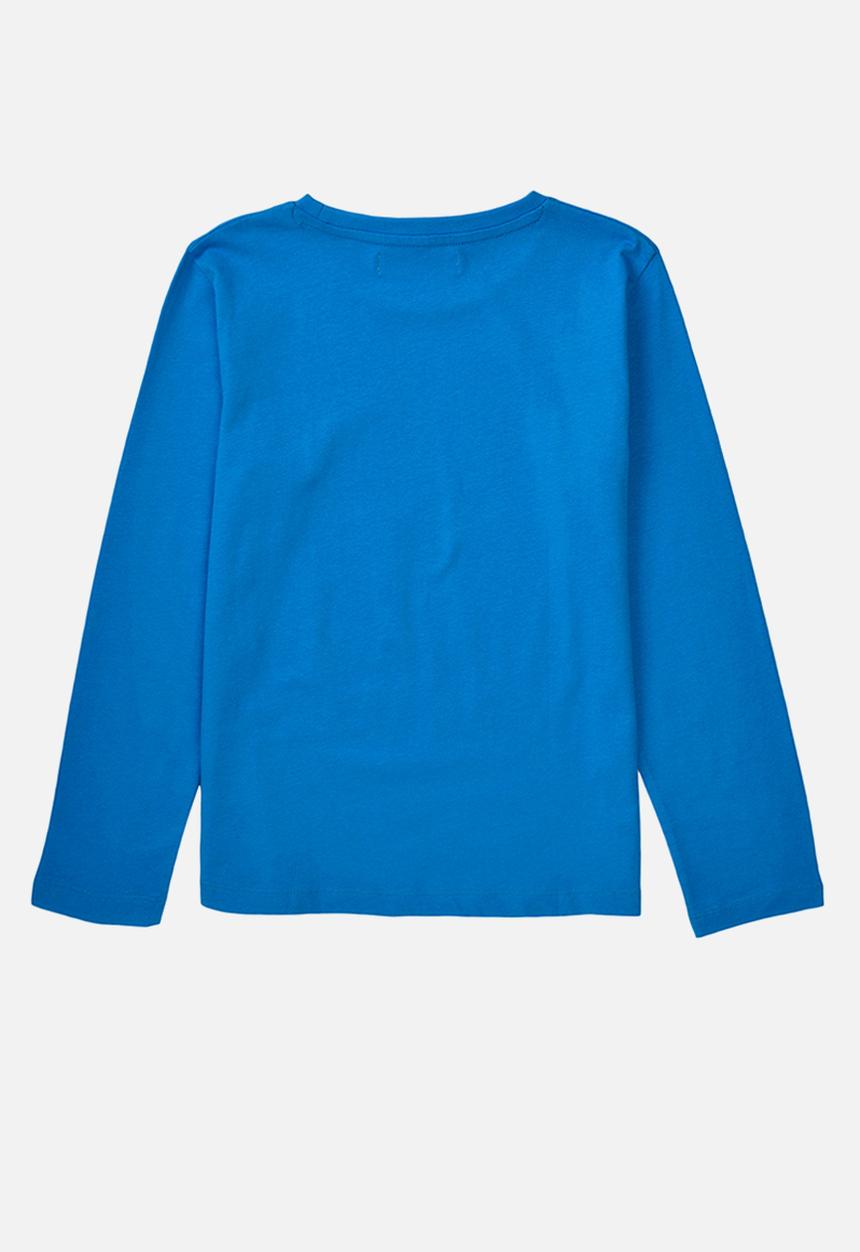 MINOTI - Teen boys basic skate vibes graphic crew tee - blue