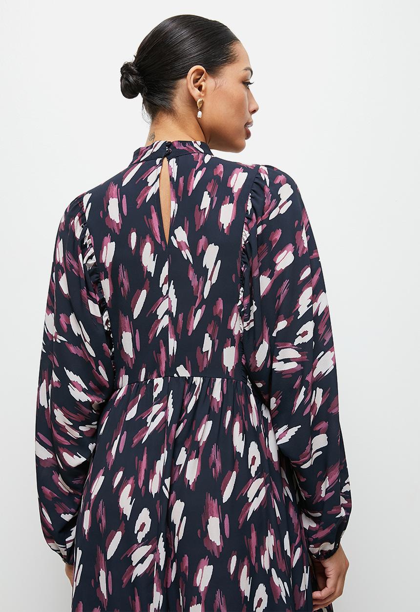 MILLA - Statement sleeve printed maxi dress - multi 