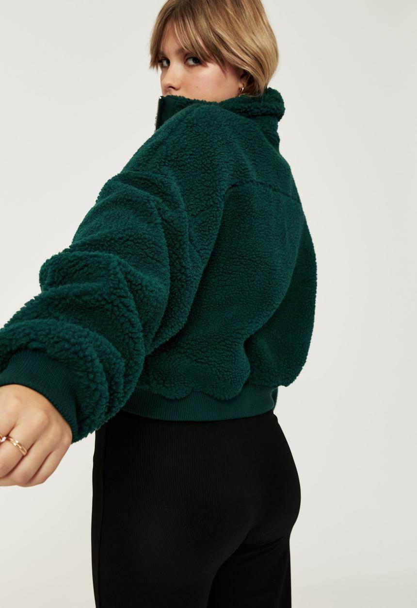 Supré  - Jolie teddy jacket - bottle green