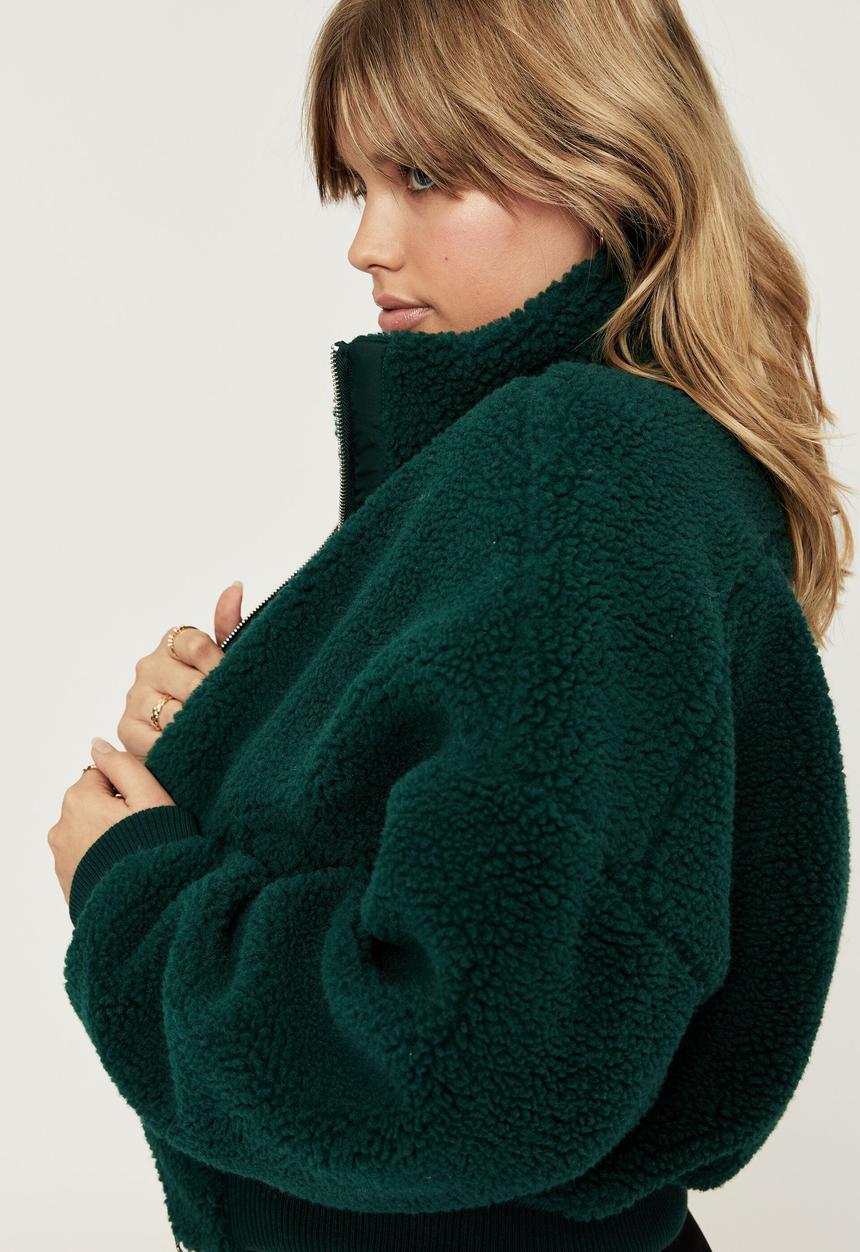 Supré  - Jolie teddy jacket - bottle green