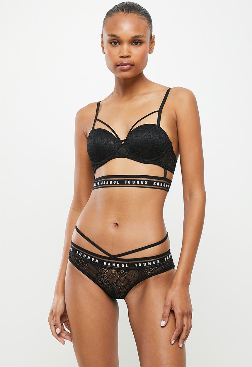 KANGOL - Strappy brazilian - branded black