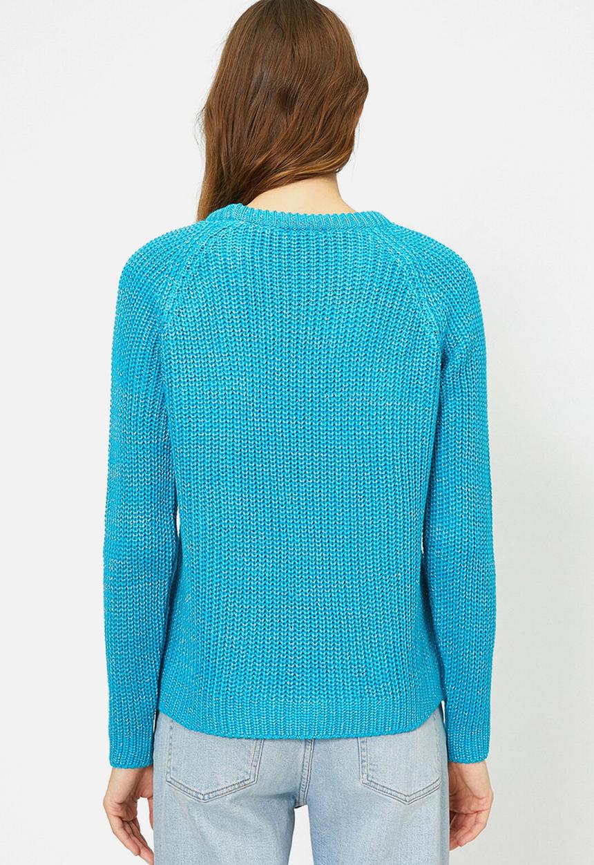 Koton - Crew neck jumper - blue