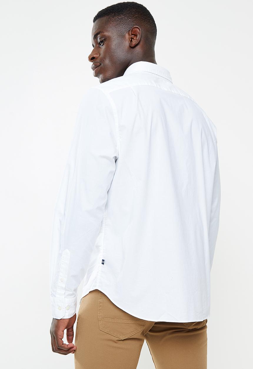 Nautica - Classic anchor woven shirt - bright white