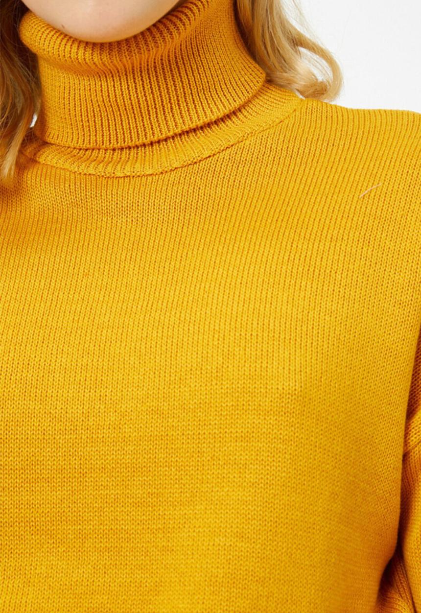 Koton - Turtle neck jumper - yellow