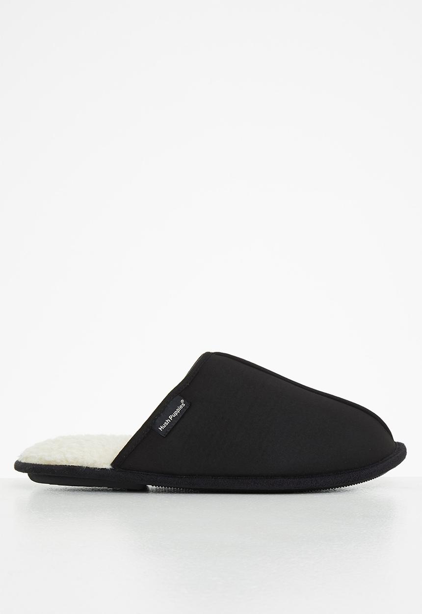Hush Puppies - Martin microfibre slipper - black