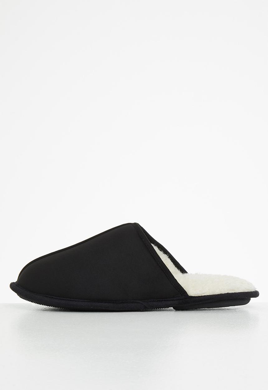 Hush Puppies - Martin microfibre slipper - black