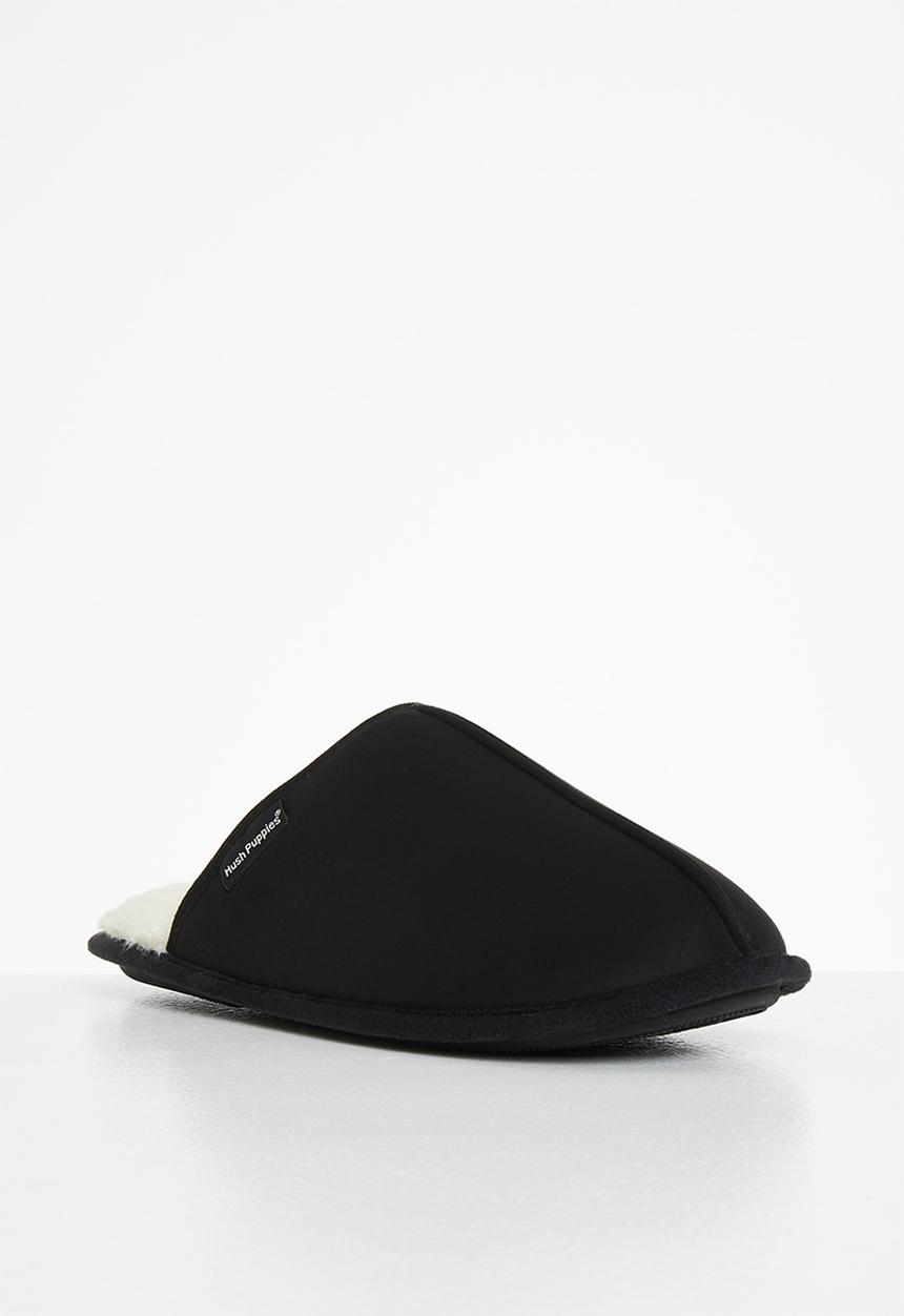 Hush Puppies - Martin microfibre slipper - black